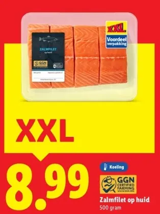 Aanbieding: Zalmfilet op huid