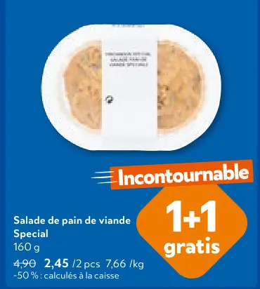 Offre: Salade de pain de viande