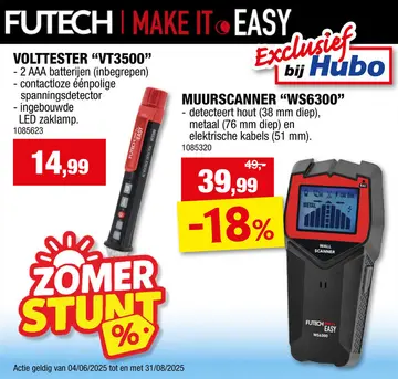 Aanbieding: Futech Easy VT3500 volttester