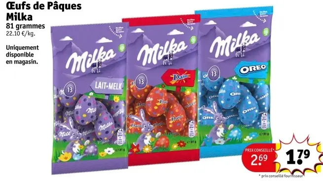 Offre: Œufs de Pâques