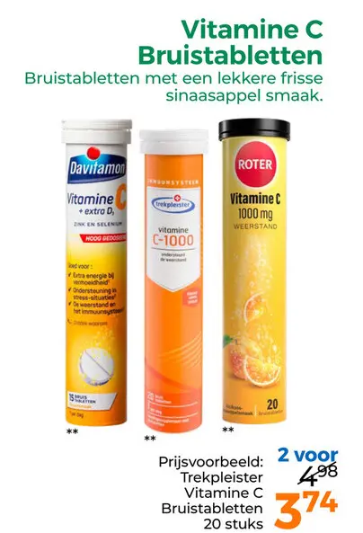 Aanbieding: Vitamine C Bruistabletten
