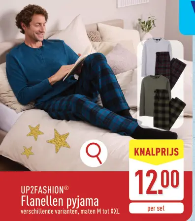 Promotie: Flanellen pyjama