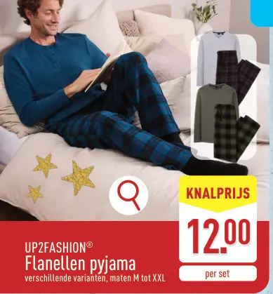 Promotie: Flanellen pyjama