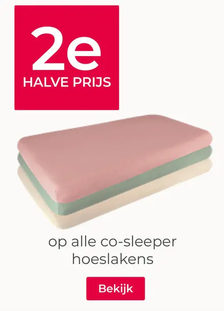 Aanbieding: co-sleeper hoeslakens