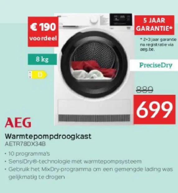 Promotie: Warmtepompdroogkast