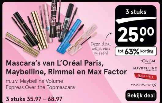 Aanbieding: Mascara's