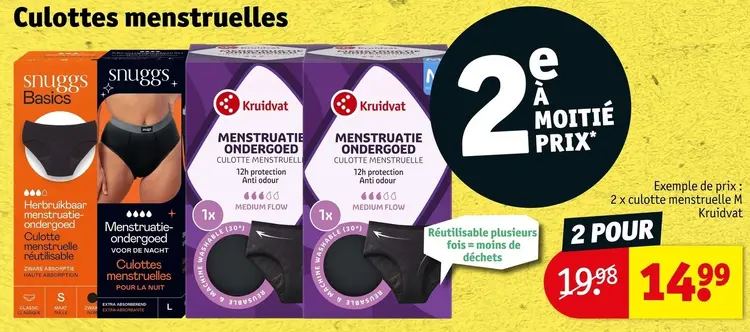 Offre: Culottes menstruelles