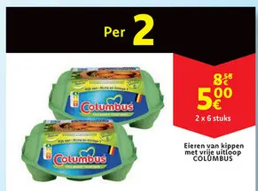 Aanbieding: Eieren van kippen met vrije uitloop