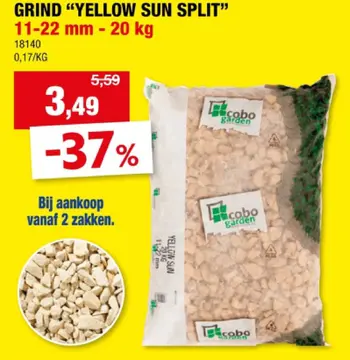 Aanbieding: Grind "yellow sun split"