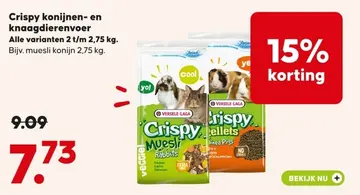 Aanbieding: Crispy konijnen- en knaagdierenvoer