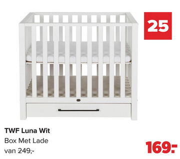 Aanbieding: TWF Luna Wit Box Met Lade