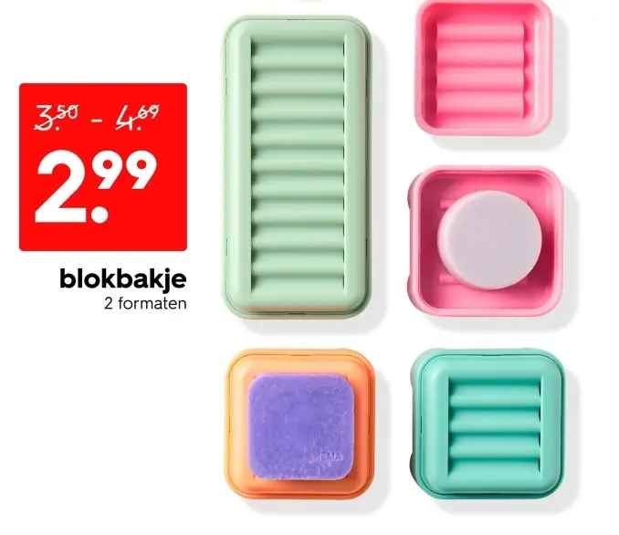 Aanbieding: blokbakje