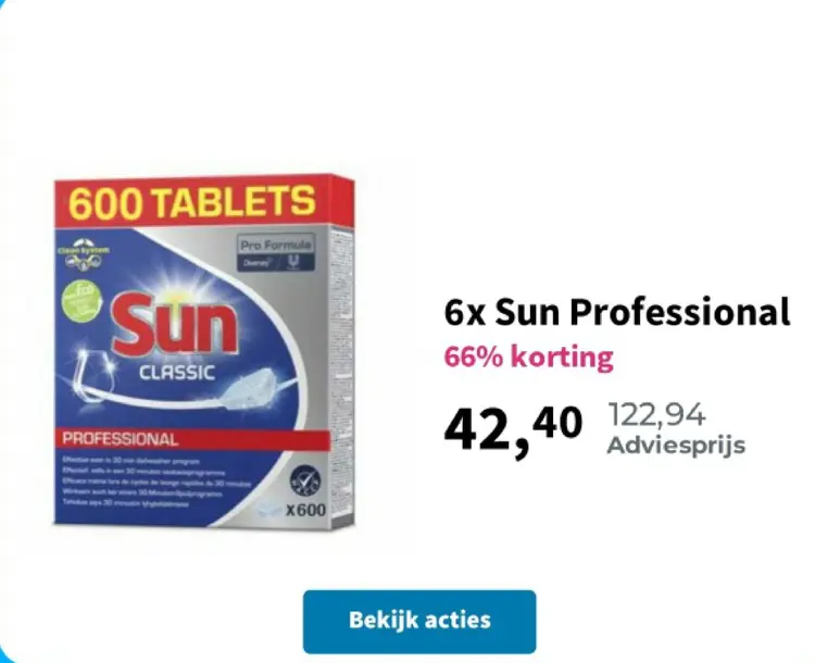 Aanbieding: Sun Professional