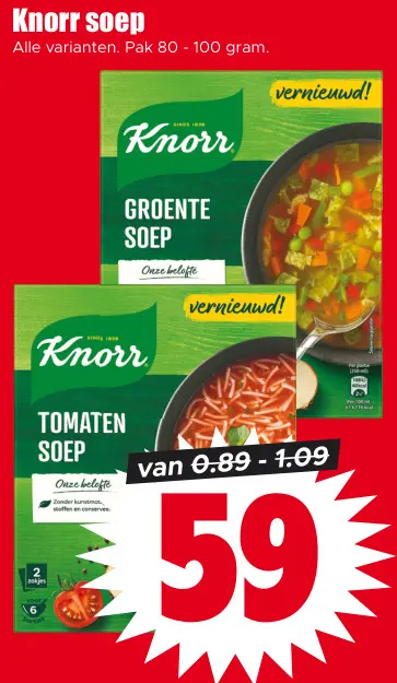 Aanbieding: Knorr soep