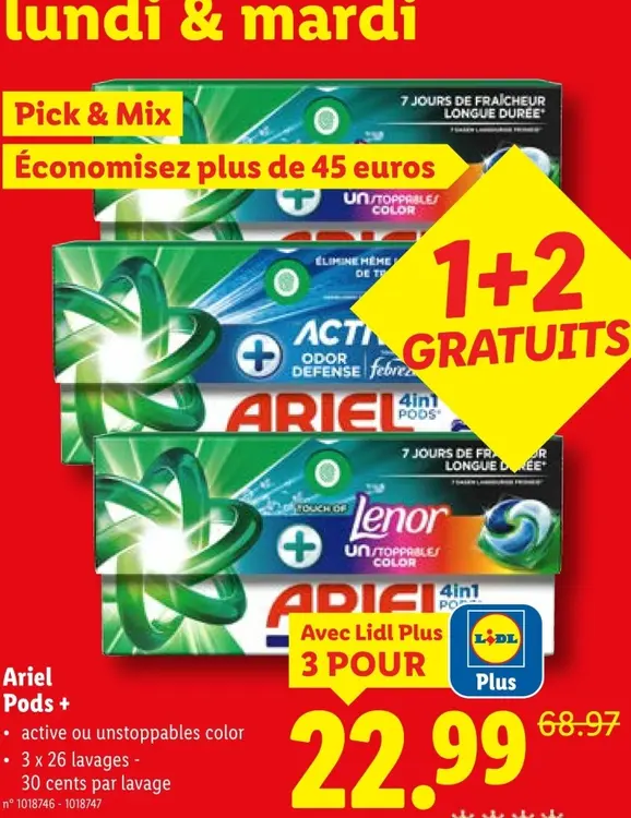 Offre: Ariel Pods +