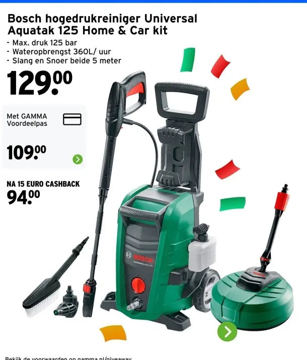 Aanbieding: Bosch hogedrukreiniger Universal Aquatak 125