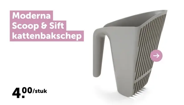 Promotie: Scoop & Sift kattenbakschep