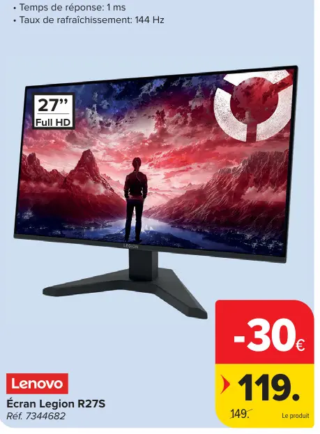 Offre: Écran Legion R27S