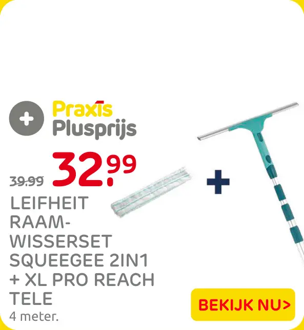 Aanbieding: Raam-Wisserset Squeegee 2in1 + XL Pro Reach Tele