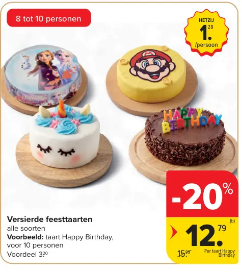Promotie: Versierde feesttaarten
