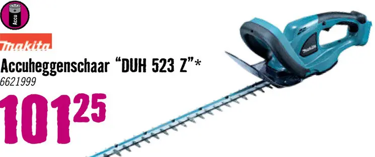 Aanbieding: MAKITA Accu heggenschaar LXT DUH523Z 18V excl. accu's en lader