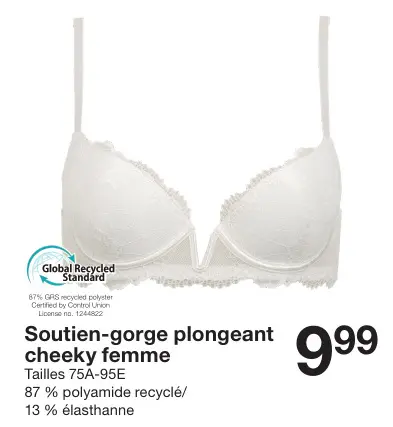 Offre: Soutien-gorge plongeant cheeky femme