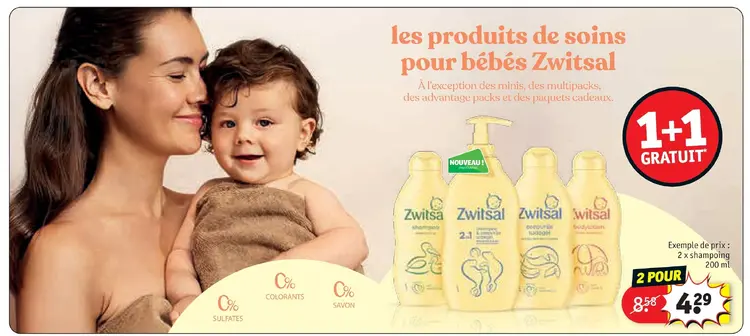 Offre: Les produits de soins pour bébés