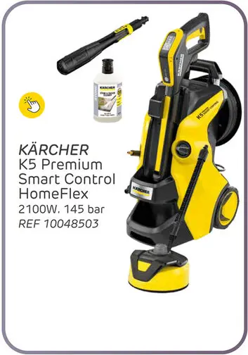 Offre: Nettoyeur haute pression kärcher k5 premium smart control home - 2100w - 145 bar - 500l/h - tuyau de 10m - nettoyeur de terrasse - lance multi-jet