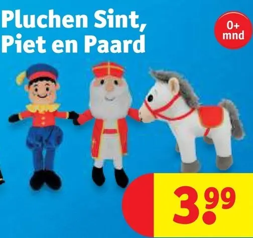 Aanbieding: Pluchen Sint, Piet en Paard