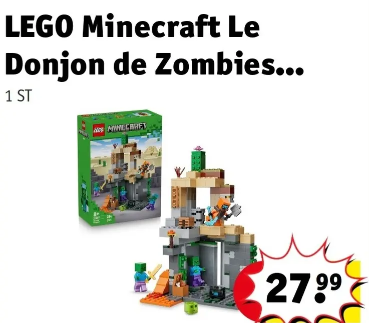 Offre: Minecraft Le Donjon de Zombies