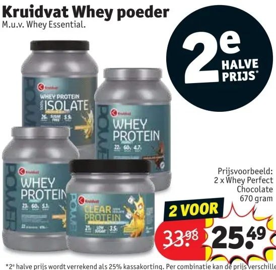 Promotie: Whey poeder