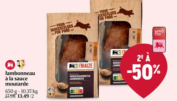 Offre: Jambonneau à la sauce moutarde