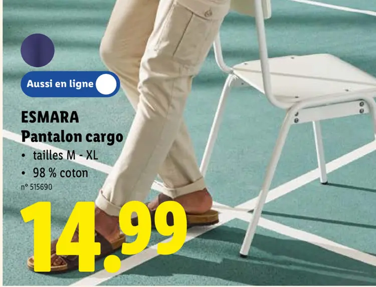 Offre: Pantalon cargo