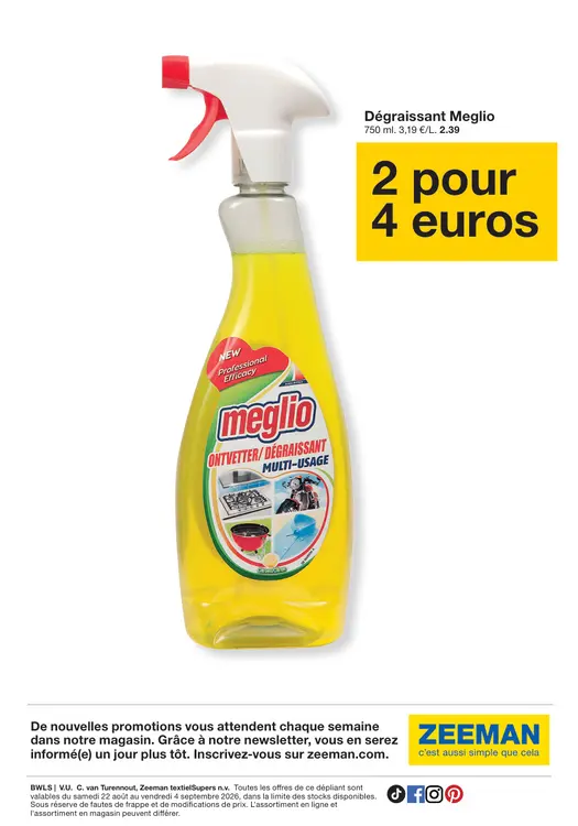 Offre: Dégraissant Meglio