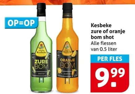 Aanbieding: zure of oranje bom shot