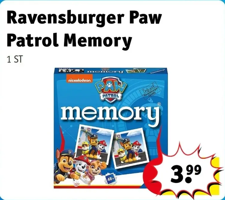 Aanbieding: Paw Patrol Memory