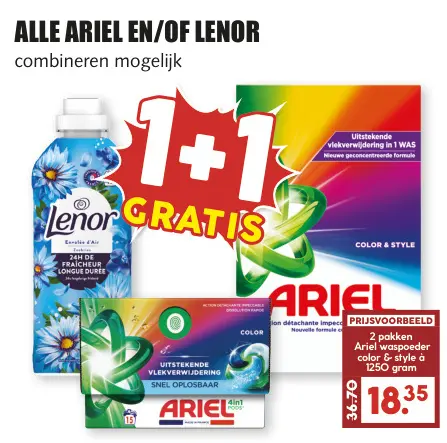 Aanbieding: Alle Ariel en/of Lenor