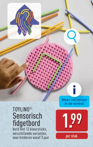 Promotie: Sensorisch fidgetbord