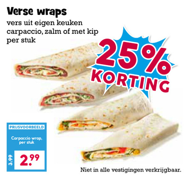 Aanbieding: Verse wraps