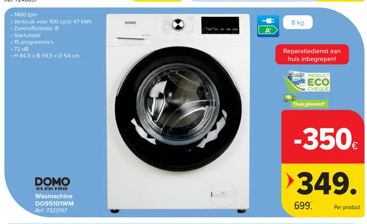 Promotie: Wasmachine DO95101WM