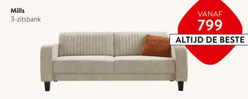 Aanbieding: Mills 3-zitsbank