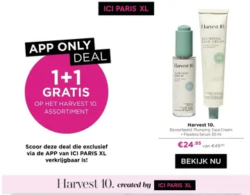 Aanbieding: Harvest 10. Plumping Face Cream + Flawless Se