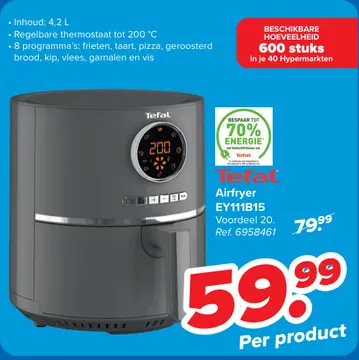 Aanbieding: Airfryer EY111B15