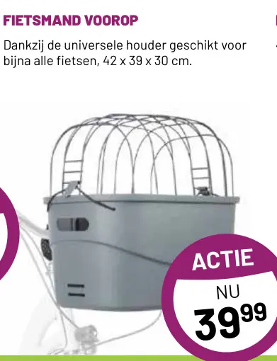 Aanbieding: Fietsmand voorop