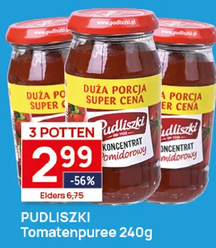 Aanbieding: PUDLISZKI Tomatenpuree