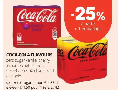 Offre: Coca-Cola Flavours