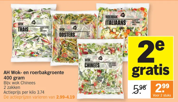 Promotie: Wok- en roerbakgroente