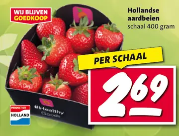 Aanbieding: Hollandse aardbeien