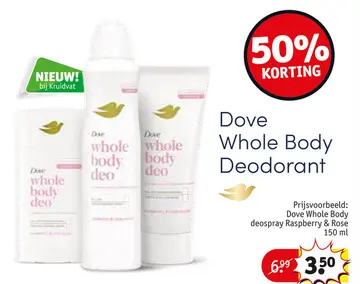 Aanbieding: Dove Whole Body Deodorant