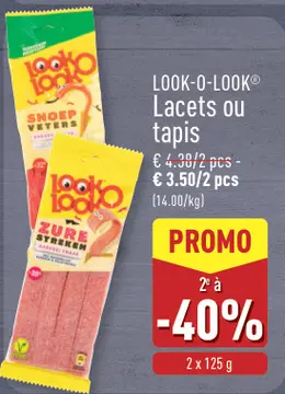 Offre: LOOK-O-LOOK® Lacets ou tapis